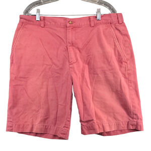 Jos. A. Bank Mens Chino Shorts Pink Size 38 Cotton Slash Pockets